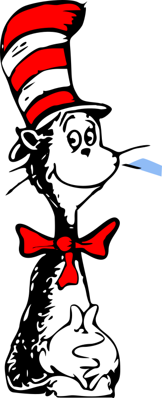 Pin Dr Seuss Clip Art - Cat In The Hat Quotes (326x800)