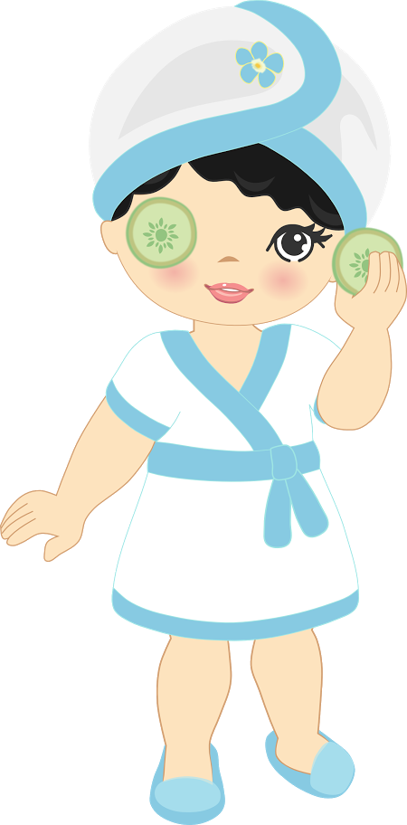 Clip Art Pictures - Mascote Para Festa Spa (450x912)