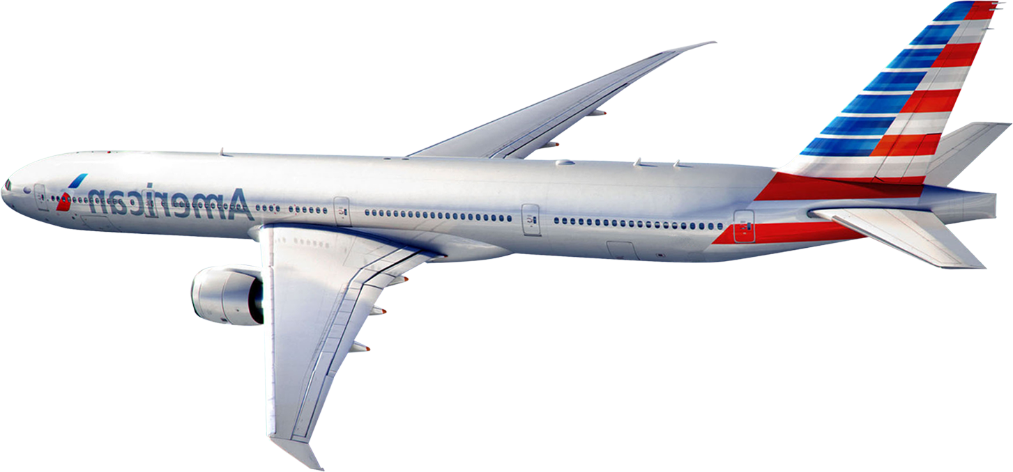 American Airlines Passenger Plane - American Airlines Plane Png (1453x678)