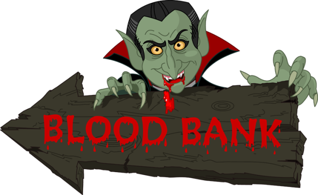 Blood Bank Halloween Clipart - Clip Art (639x392)