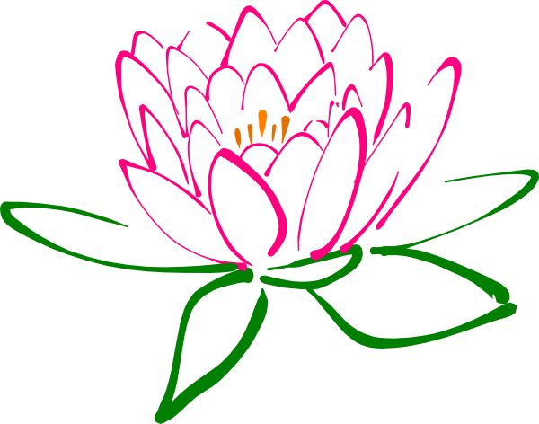 Free Spa Clipart Image - Lotus Flower Clip Art (600x472)