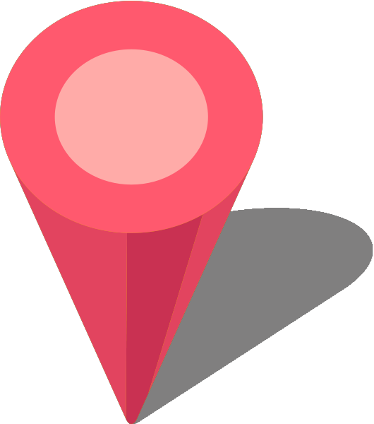 Simple Location Map Pin Icon3 Pink Free Vector Data - Pin Pink Icon Vector (530x600)