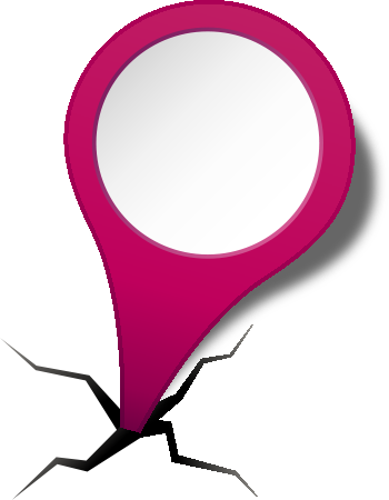 Location Map Pin Purple2 - Map (350x450)