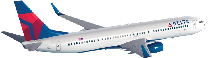 Delta-airline - Delta Airlines Plane Png (900x269)