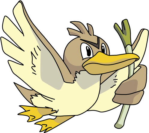 Los 19 Pokémon De Tipo Volador Que Hay En La Aplicación - Pokemon Farfetch D Png (500x500)
