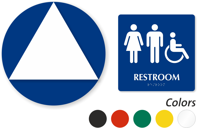 Zoom, Price, Buy - All Gender Restroom Sign (800x529)