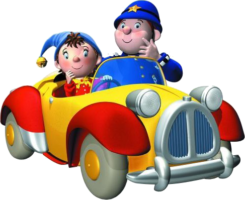 Mese Png Képek - Oui Oui Et Sa Voiture Jaune Et Rouge (487x398)