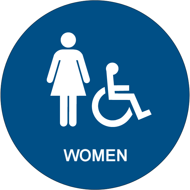 Ada5wbl National Marker Ada Braille Sign, Women ( (640x639)