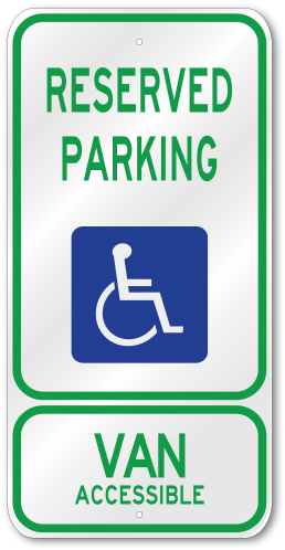 Family Restroom Signs, Handicap - Parking Sign (500x500)