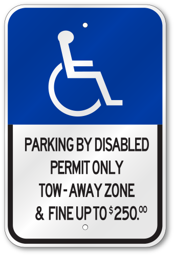 Florida Miami Dade Handicap Sign - Sign (500x500)