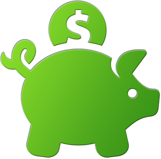 Reduces Operating Costs Which Lower Your Bills - Piggy Bank Icon Png (553x553)
