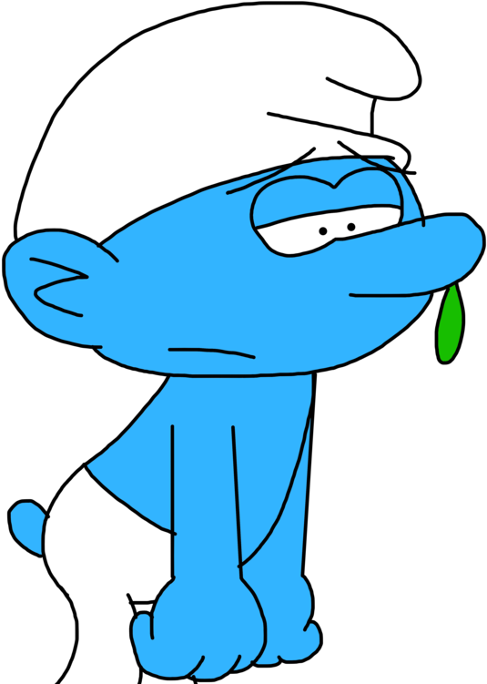 Smurf With A Cold By Marcospower1996 - Smurf With A Cold (894x894)
