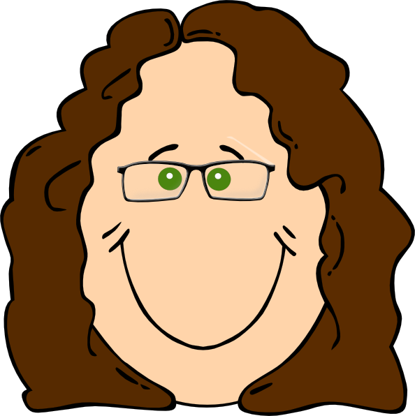 Cartoon Girls In Glasses (594x596)