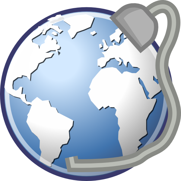 This Free Clip Arts Design Of Remote Globe Grey - Web Browser (600x597)