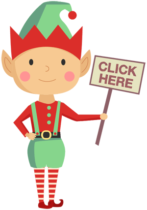 Find The Christmas Elf Competition - Elf Illustration (300x427)