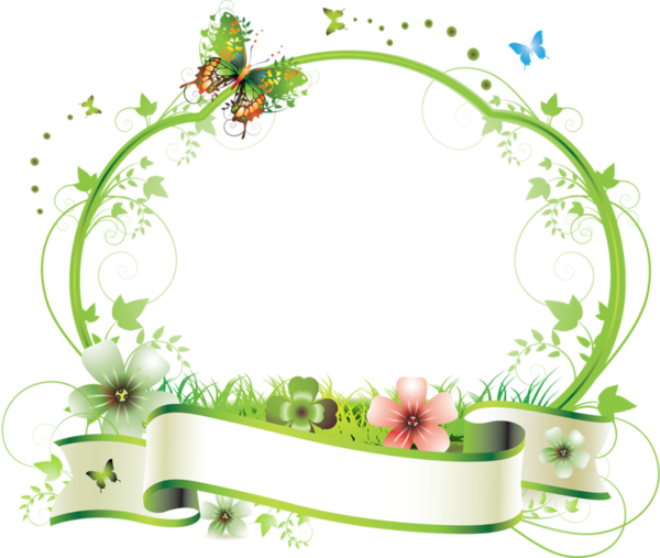 Cadres Fleurs Tatakiki Resim Pinterest Clip Art Scrapbook - Happy Easter Postcards (package Of 8) (600x507)