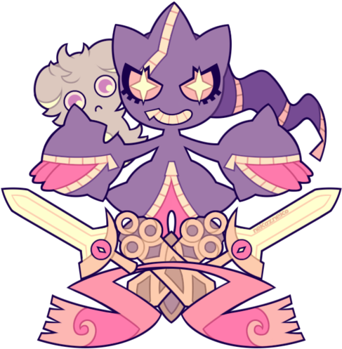 Creepy Pokemon Squad ☆ Http - Banette Kawaii (500x515)