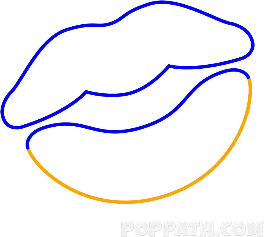 How To Draw A Kiss Mark Emoji - Drawing (1000x1000)