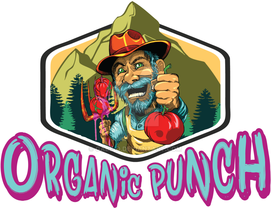 Organic Punch Logo By Gabe-o - Organic Punch Logo By Gabe-o (900x693)