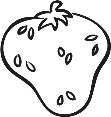 Organic Strawberry Vector - Scalable Vector Graphics (400x400)