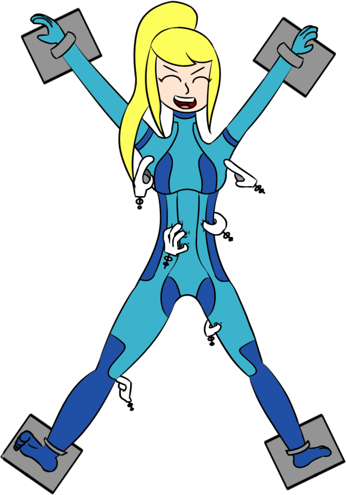 Samus's Tickle Torture By Theanonyman - Cartoon (707x1131)
