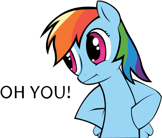 Posted - Rainbow Dash Oh You (680x589)