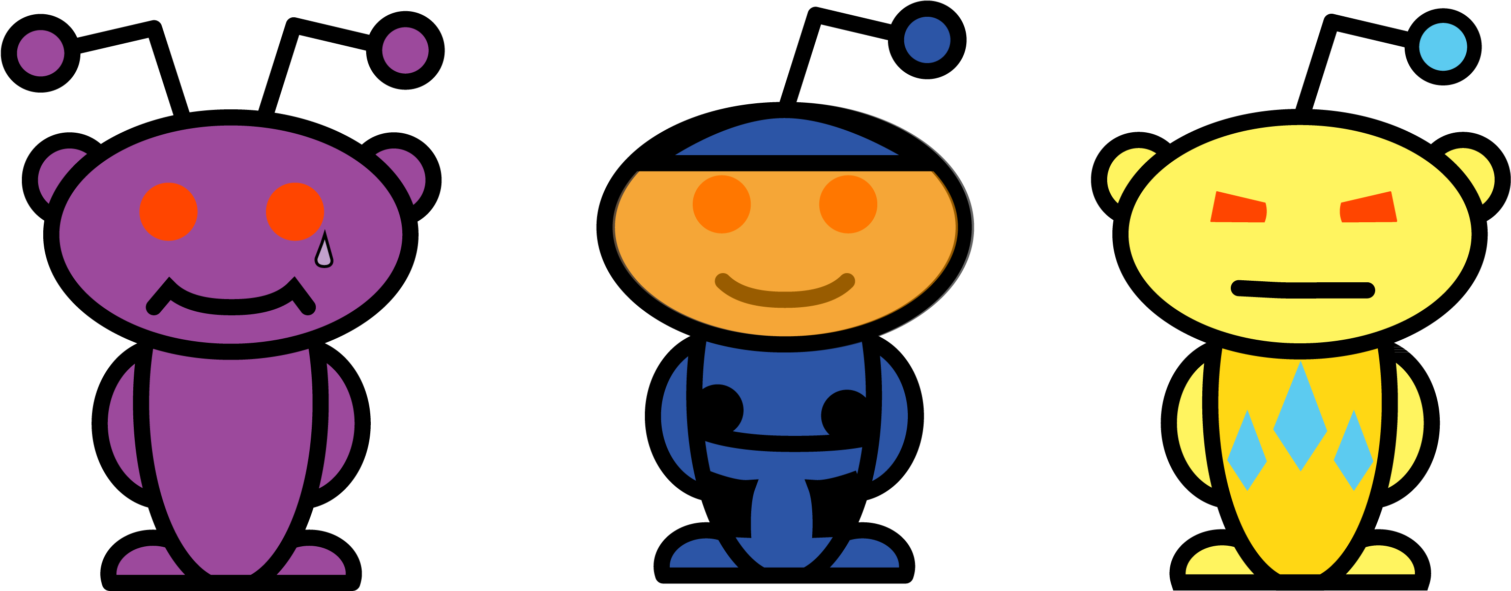 My Submission - - Reddit Alien Snoo Keycap (r4, 1x1) (3000x1183)