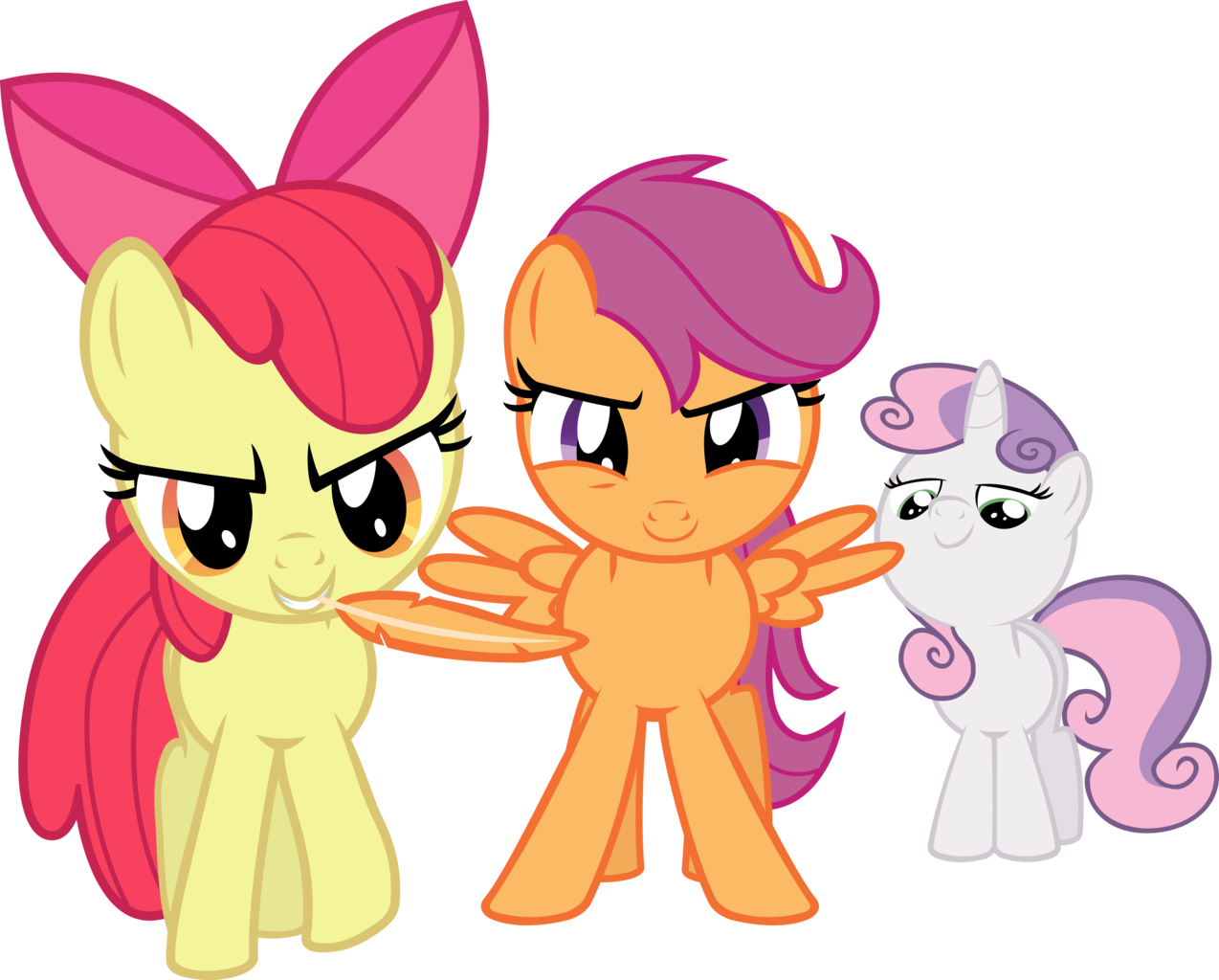 Absurd Res, Apple Bloom, Artist - My Little Pony Cmc Angry (1274x1024)