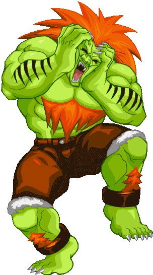 I Know You Would Love It If They Redesign Blanka In - Blanka Street Fighter Gif (304x546)