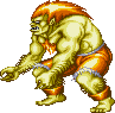 Blanka, Street Fighter Series - Blanca From Street Fighter 2 (388x380)