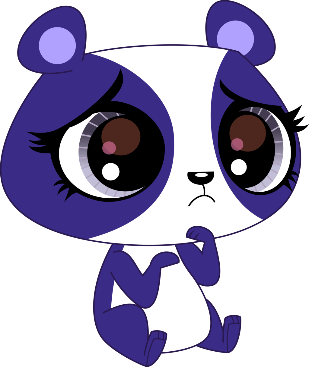 Sad Crying Eyes Drawings - My Littlest Pet Shop Panda (1024x1218)