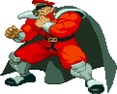 Street - M Bison Scissor Kick Gif (484x388)