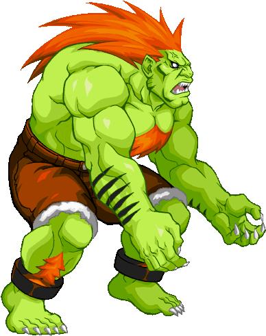 Ok, So You All Knew That Was A Bunch Of Bollucks - Blanca Street Fighter Two (397x518)