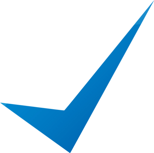 Web 2 Blue Check Mark 10 Icon - Cheque (512x512)