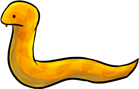 Snake Chibi By Phoso-fish - Chibi Snake Gif (500x314)