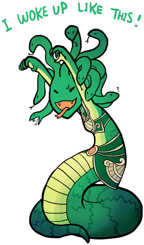 I Woke Up Like This By Zennore - Medusa Smite Fanart (500x819)