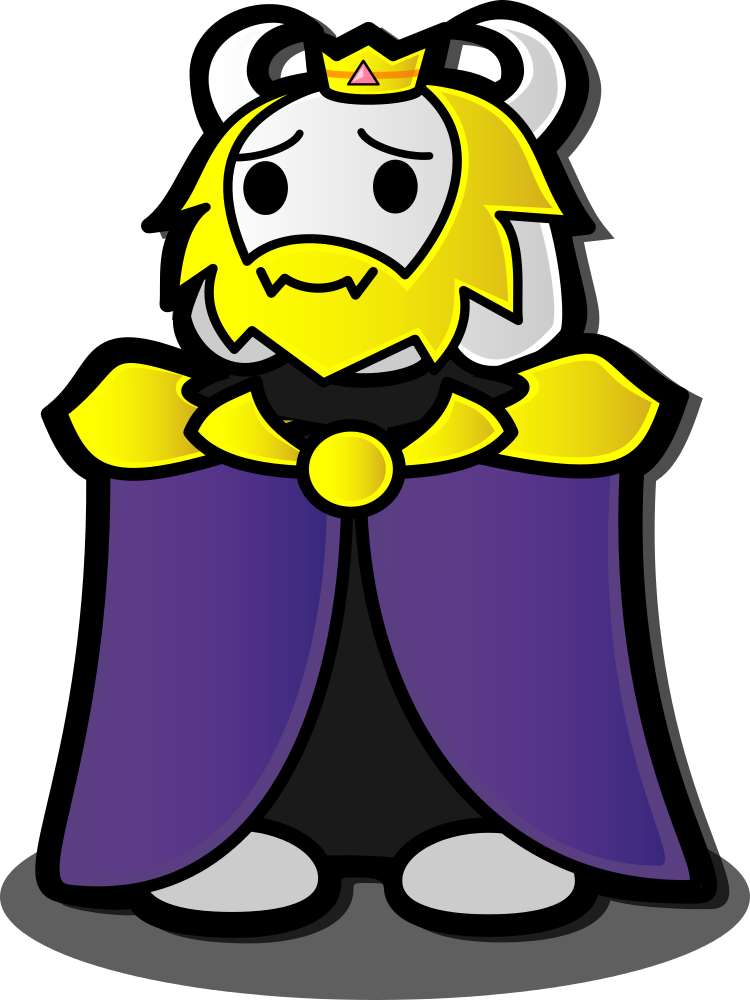 Human It Was Nice To Meet You - Asgore Png (750x1000)