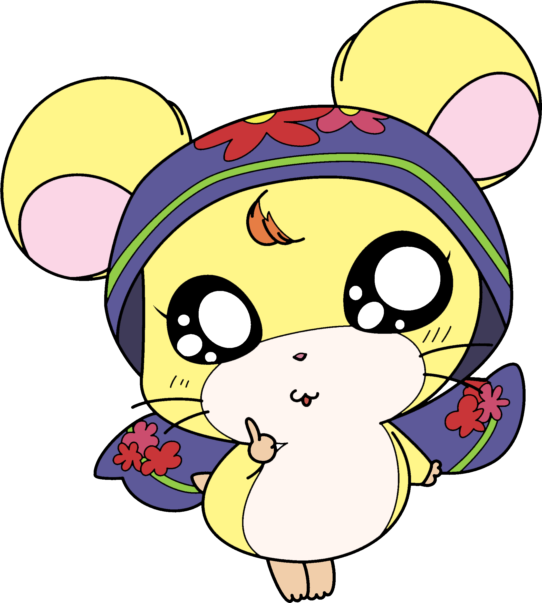Hamtaro And Oxnard Are Having Picture Of Mario Kart - Hamtaro Okini (2300x3100)