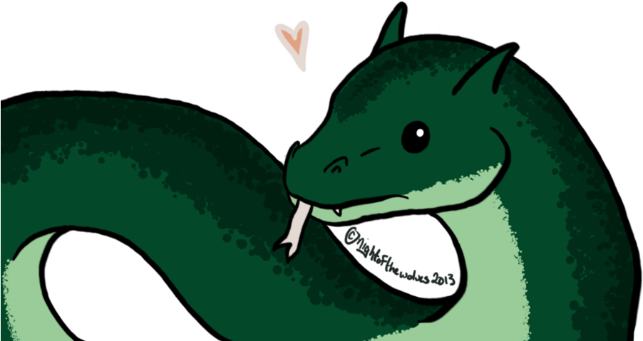 Basilisk Chibi By Lucidcoyote - Cute Basilisk Harry Potter (1024x617)