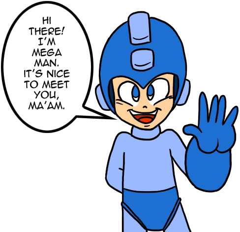 I Love Meeting New People, So If I See That Someone - Mega Man X (488x471)