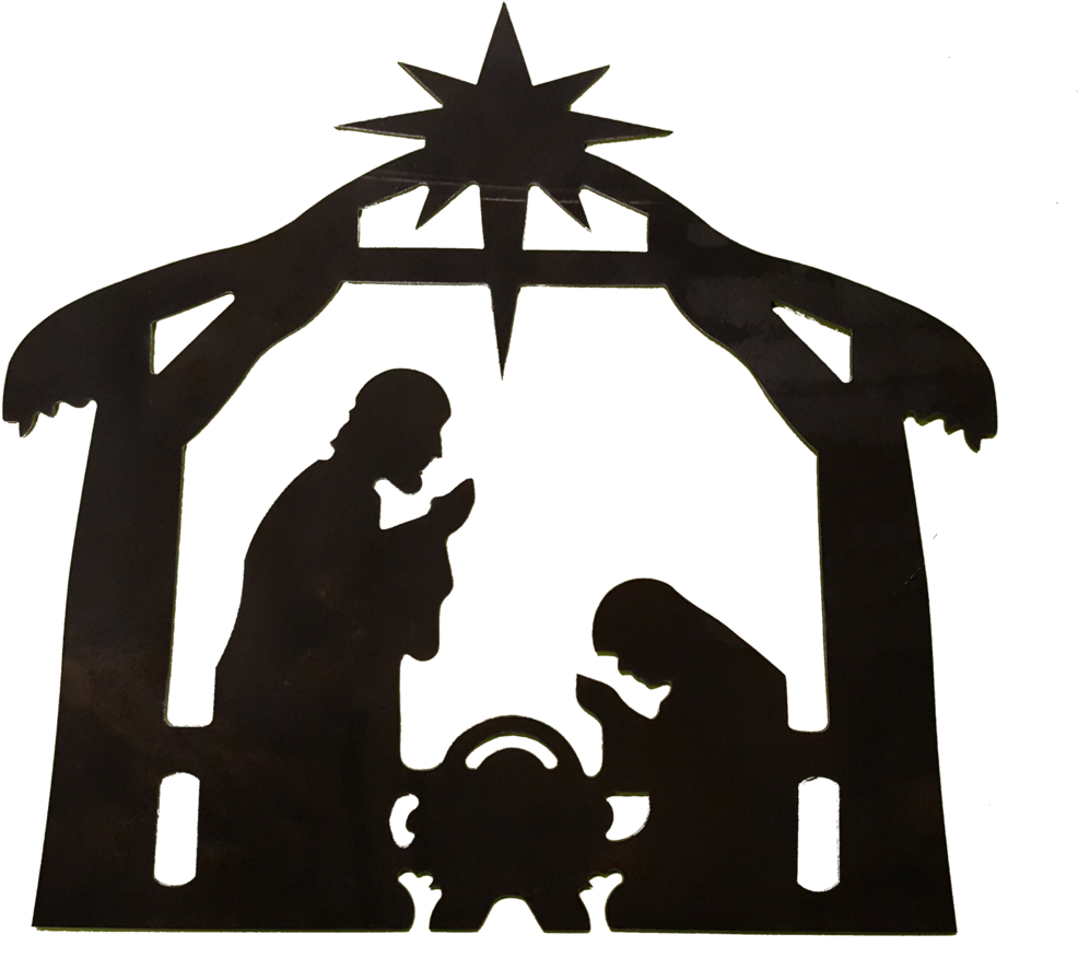 Nativity Scene - Silhouette Creche De Noel (1060x957)