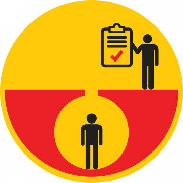 Do Not Enter A Confined Space Without Correct Approval - Emblem (360x360)