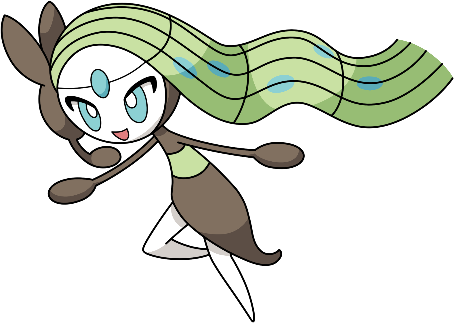 Anime Animals Coloring Pages, Cute Hamtaro Coloring - Pokemon Meloetta (1600x1200)