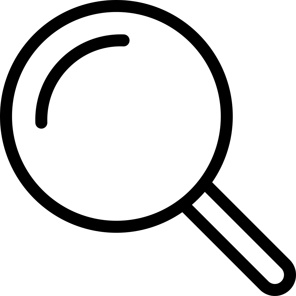 Thin Zoom Find Search Magnifying Glass Comments - Search Magnifying Glass Png (980x980)