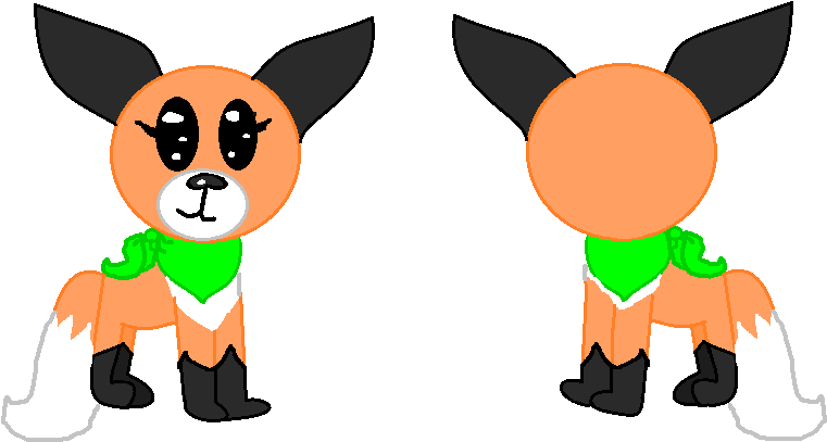 Fluffy Fox By Undynethebabyfish - Cartoon (898x445)