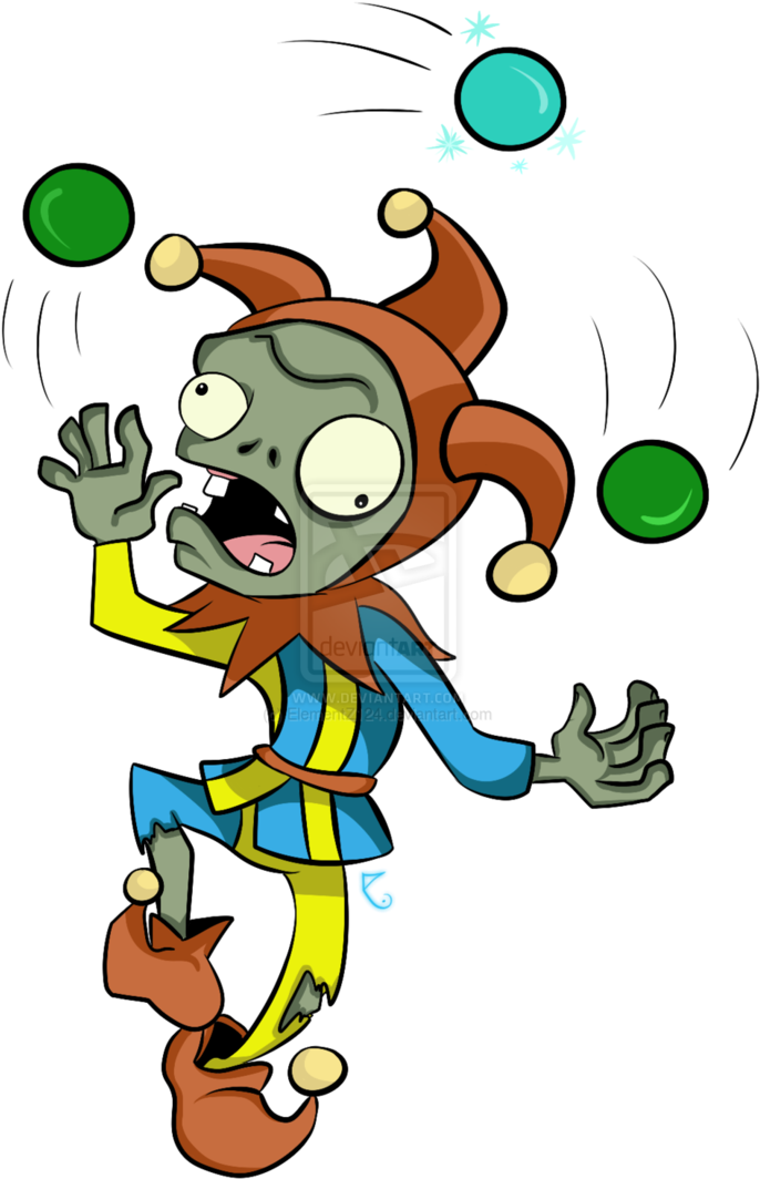 Juggler - Pvz 2 Jester Zombie (743x1074)