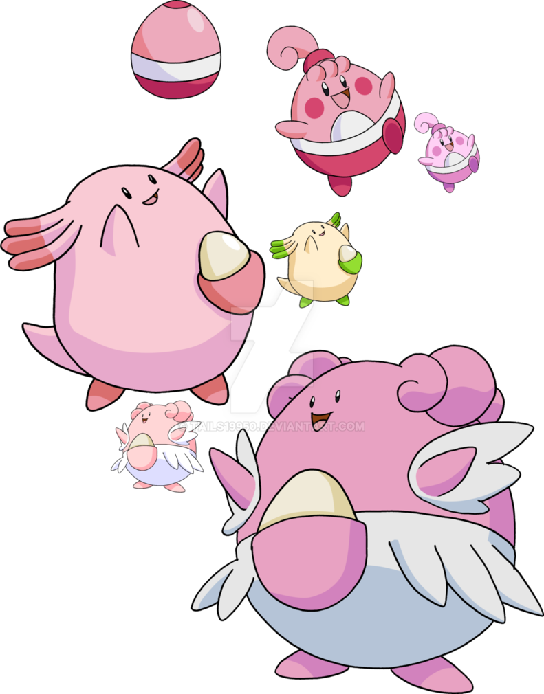 Chansey Evolution Chart For Kids - Pokemon Happiny.