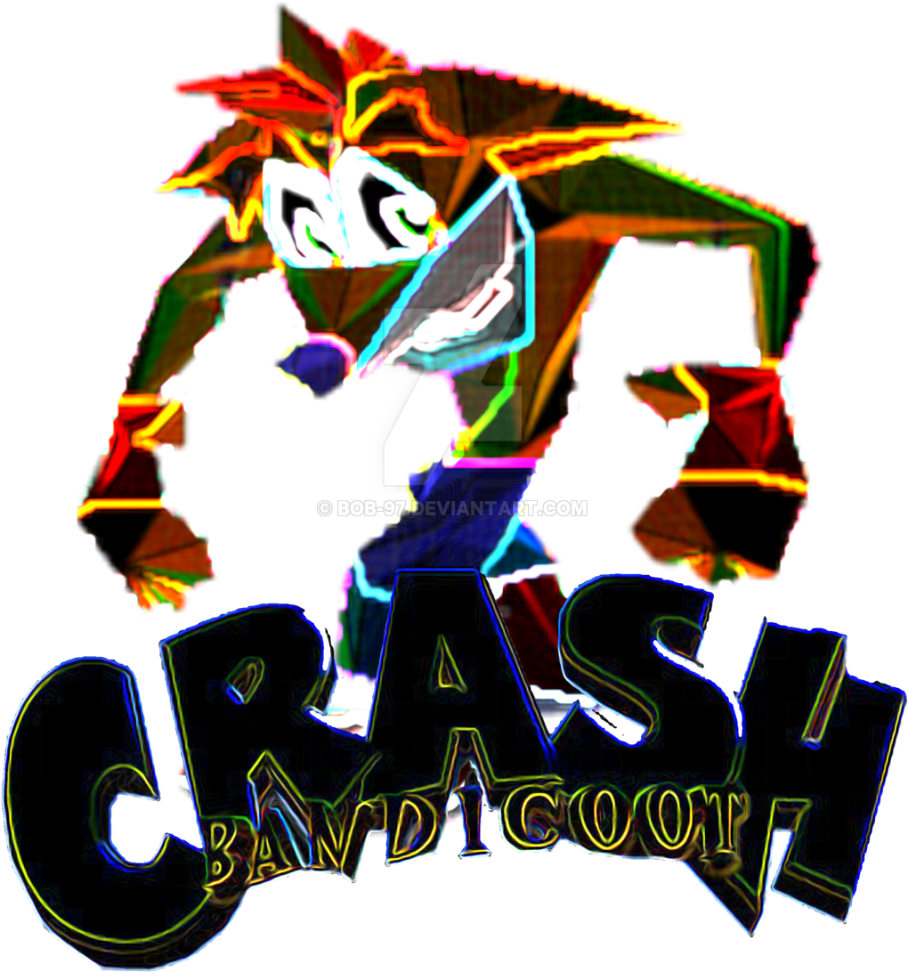 Crash Bandicoot Glow By Bob-97 - Graphic Design (1024x1365)