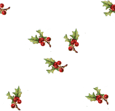 Add A Of Holly With Berries, And A Seamless Tile Too - Holly Sprig Clip Art (400x400)
