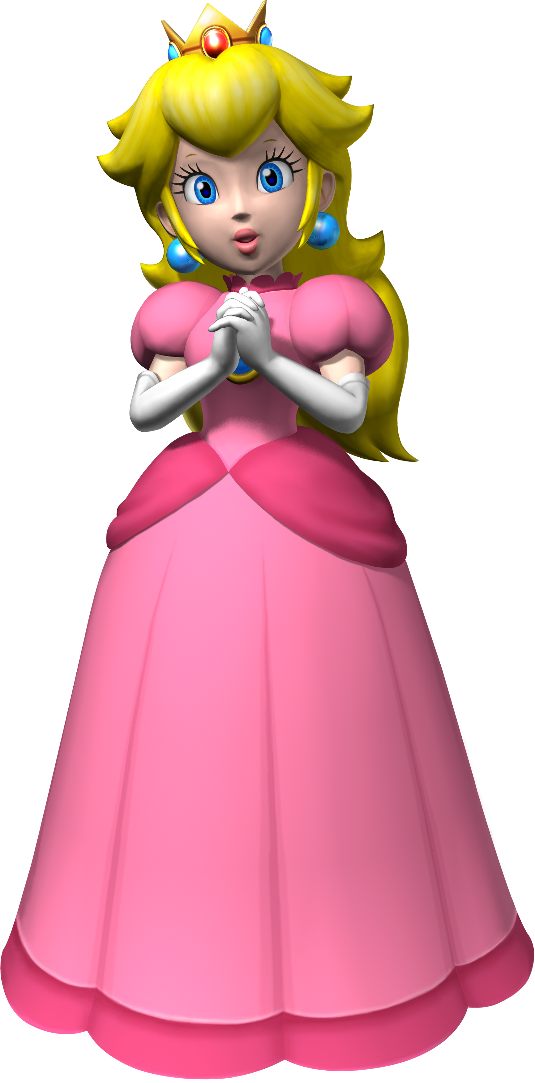 Mario Bros Clipart Mario Pixel - Peach Mario Party 6 (1730x3500)
